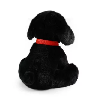 Rappa Plüss fekete labrador pórázzal 28 cm ECO-FRIENDLY - JátékManufaktúra