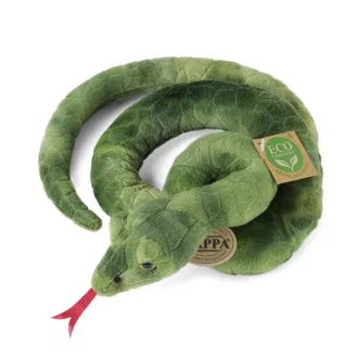 Rappa Plüss zöld kígyó 90 cm ECO-FRIENDLY - JátékManufaktúra