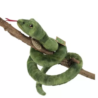Rappa Plüss zöld kígyó 90 cm ECO-FRIENDLY - JátékManufaktúra