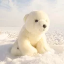 Rappa - Plüss jegesmedve 28 cm, ECO-FRIENDLY - JátékManufaktúra