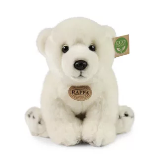 Rappa - Plüss jegesmedve 28 cm, ECO-FRIENDLY - JátékManufaktúra