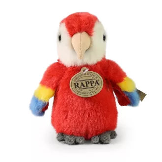 Rappa Plüss vörös ara papagáj 16 cm ECO-FRIENDLY - JátékManufaktúra