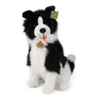 Rappa Plüss ülő border collie 40 cm ECO-FRIENDLY - JátékManufaktúra