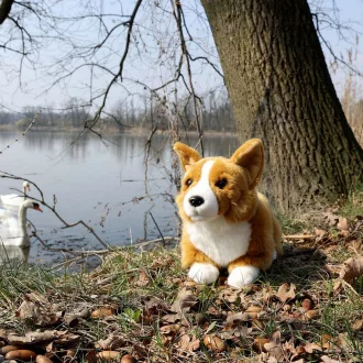 Rappa Plüss corgi 32 cm ECO-FRIENDLY - JátékManufaktúra