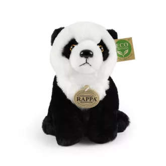 Rappa Plüss ülő panda 23 cm SOFT COLLECTION, ECO-FRIENDLY - JátékManufaktúra