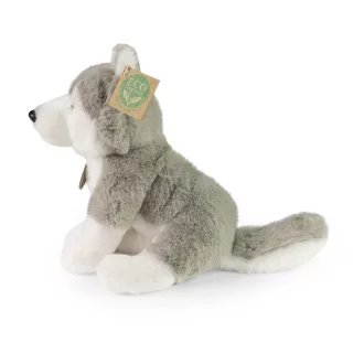 Rappa Plüss ülő husky 23 cm SOFT COLLECTION, ECO-FRIENDLY - JátékManufaktúra