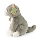Rappa - Plüss szürke ülő macska 23 cm SOFT COLLECTION, ECO-FRIENDLY - JátékManufaktúra