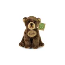 Rappa - Barna medve ülő plüss 15 cm ECO-FRIENDLY - JátékManufaktúra