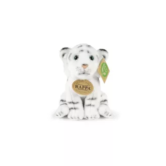 Rappa - Fehér tigris ülő plüss 15 cm ECO-FRIENDLY - JátékManufaktúra