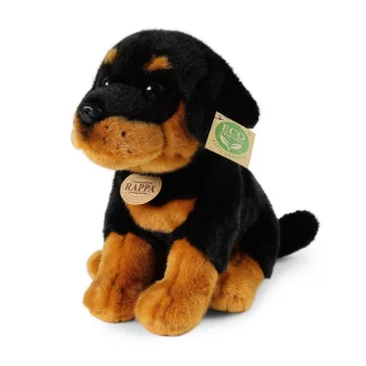 Rappa plüss kutya rottweiler 30 cm ECO-FRIENDLY - JátékManufaktúra