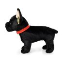 Rappa Plüss fekete francia bulldog nyakörvvel, álló 30 cm ECO-FRIENDLY - JátékManufaktúra
