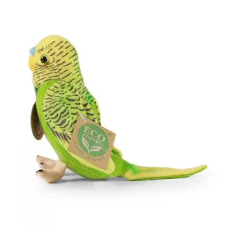 Rappa Plüss hullámos papagáj hanggal 11 cm ECO-FRIENDLY, szett 2 db - JátékManufaktúra