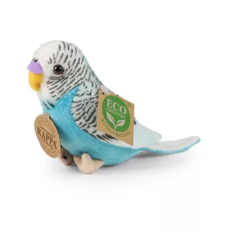 Rappa Plüss hullámos papagáj hanggal 11 cm ECO-FRIENDLY, szett 2 db - JátékManufaktúra