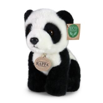 Rappa Plüss ülő panda 18 cm ECO-FRIENDLY - JátékManufaktúra