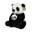 Rappa Plüss panda kölyökkel 27 cm ECO-FRIENDLY - JátékManufaktúra