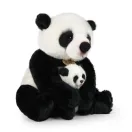 Rappa Plüss panda kölyökkel 27 cm ECO-FRIENDLY - JátékManufaktúra