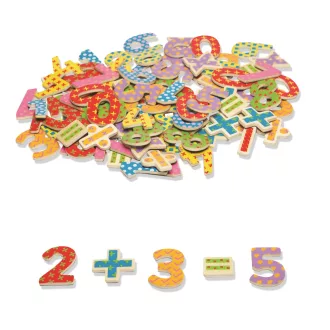 Tidlo - Fa mágneses számok (100 db) - JátékManufaktúra