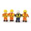 Tidlo - Fa építőmunkás figurák (4 db) - JátékManufaktúra
