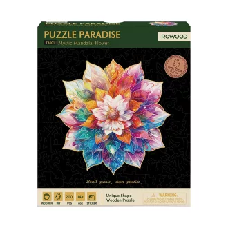 RoboTime - Fa puzzle Virágmandala - JátékManufaktúra