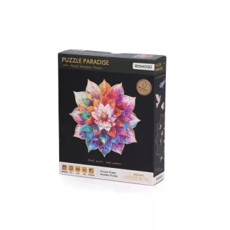 RoboTime - Fa puzzle Virágmandala - JátékManufaktúra