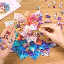 RoboTime - Fa puzzle Virágmandala - JátékManufaktúra
