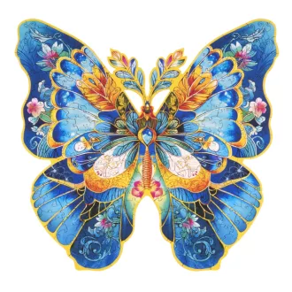 RoboTime - Fa puzzle: Morpho Helena pillangó - JátékManufaktúra