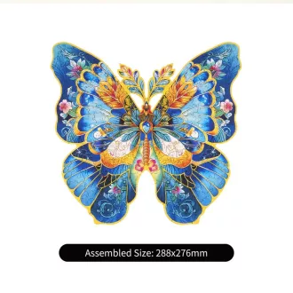 RoboTime - Fa puzzle: Morpho Helena pillangó - JátékManufaktúra