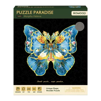 RoboTime - Fa puzzle: Morpho Helena pillangó - JátékManufaktúra