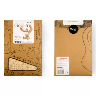 RoboTime - 3D fa puzzle: Gorilla - JátékManufaktúra