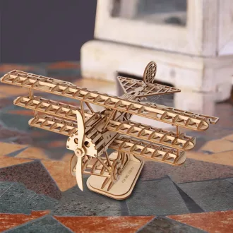 RoboTime - 3D fa puzzle: Történelmi repülőgép - JátékManufaktúra