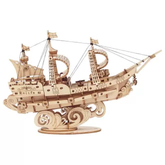 RoboTime - 3D fa puzzle: Katonai vitorlás - JátékManufaktúra