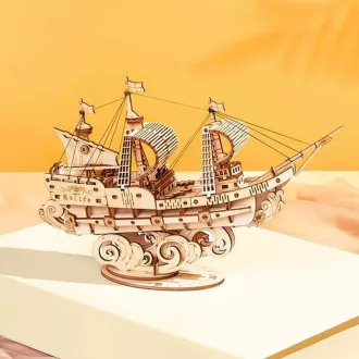 RoboTime - 3D fa puzzle: Katonai vitorlás - JátékManufaktúra