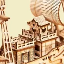 RoboTime - 3D fa puzzle: Japán vitorlás hajó - JátékManufaktúra