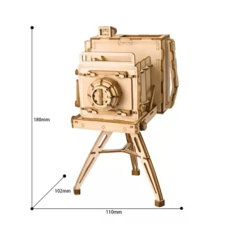 RoboTime - 3D fa puzzle: Antik fényképezőgép - JátékManufaktúra