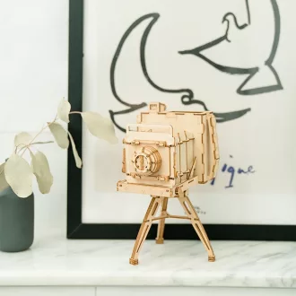 RoboTime - 3D fa puzzle: Antik fényképezőgép - JátékManufaktúra