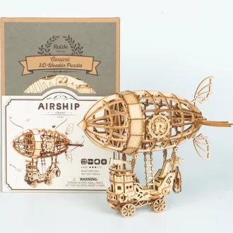 RoboTime - 3D fa puzzle: Mesebeli léghajó - JátékManufaktúra
