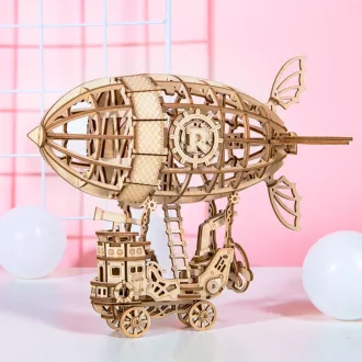 RoboTime - 3D fa puzzle: Mesebeli léghajó - JátékManufaktúra
