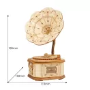 RoboTime - 3D fa puzzle: Antik gramofon - JátékManufaktúra