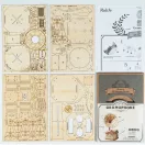 RoboTime - 3D fa puzzle: Antik gramofon - JátékManufaktúra