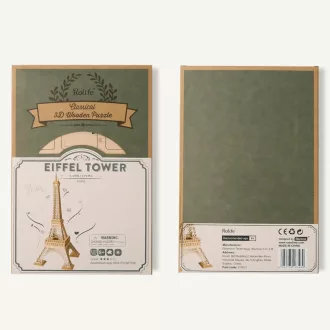 RoboTime - 3D fa puzzle: Eiffel-torony - JátékManufaktúra
