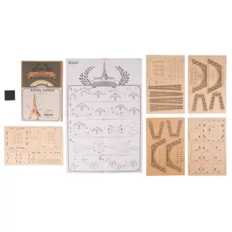 RoboTime - 3D fa puzzle: Eiffel-torony - JátékManufaktúra
