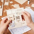 RoboTime - 3D fa puzzle: Veterán kupé - JátékManufaktúra