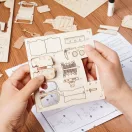 RoboTime - 3D fa puzzle: Veterán kupé - JátékManufaktúra