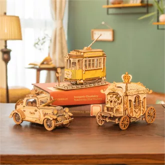 RoboTime - 3D fa puzzle: Régi villamos - JátékManufaktúra