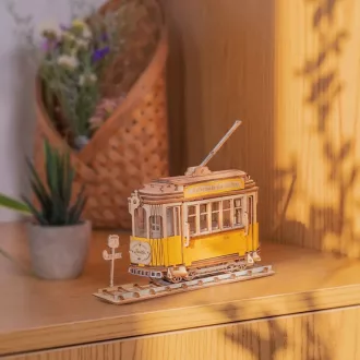 RoboTime - 3D fa puzzle: Régi villamos - JátékManufaktúra
