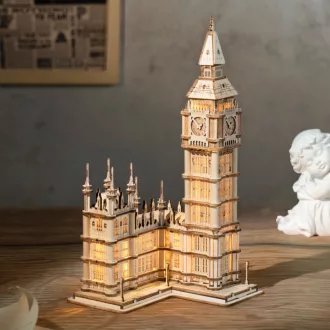 RoboTime - 3D fa puzzle: Big Ben világító óratorony - JátékManufaktúra