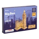 RoboTime - 3D fa puzzle: Big Ben világító óratorony - JátékManufaktúra