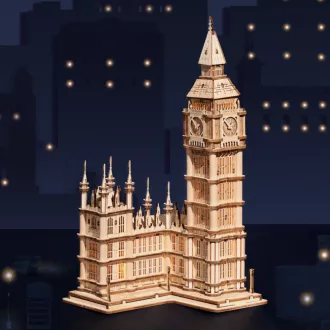 RoboTime - 3D fa puzzle: Big Ben világító óratorony - JátékManufaktúra