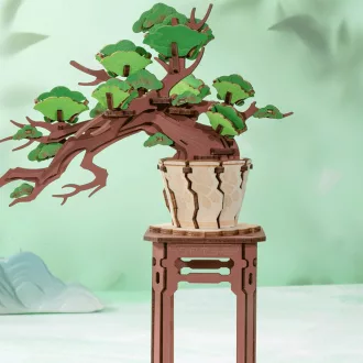 RoboTime - 3D fa készlet, Bonsai fenyő - JátékManufaktúra