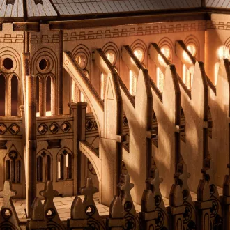 RoboTime - 3D fa modell: Notre-Dame katedrális (Párizs) - JátékManufaktúra